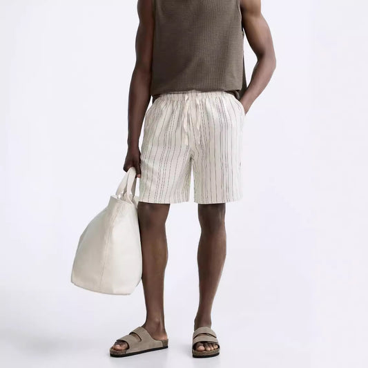 Linen Blended Gym Shorts