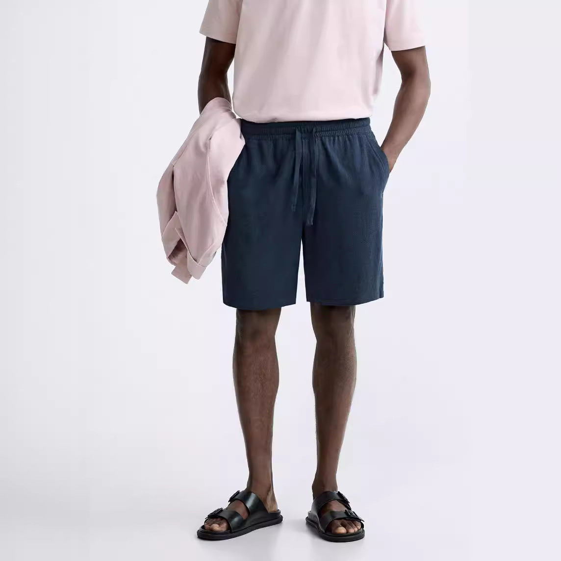 Linen Blended Gym Shorts